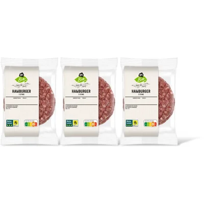 AH Biologisch Hamburger 2 stuks 3-pack