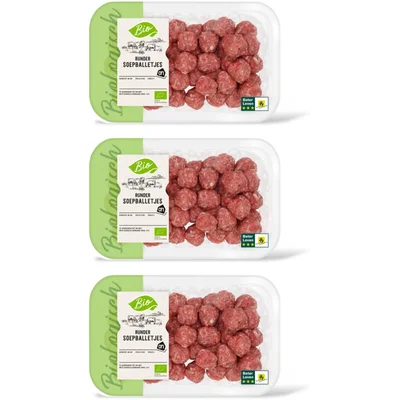 AH Biologisch Rundersoepballetjes 3-pack
