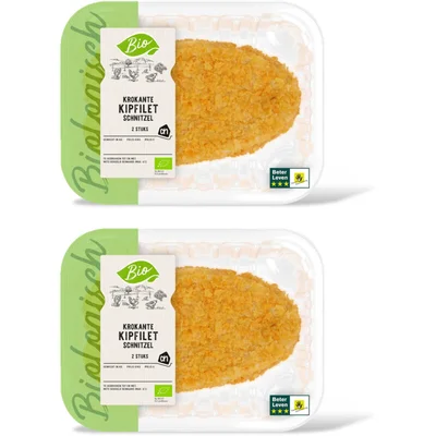 AH Biologisch Krokante kipfiletschnitzel 2-pack