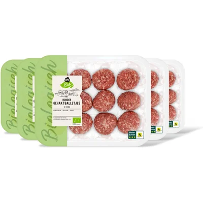 AH Biologisch Rundergehakt balletjes 5-pack