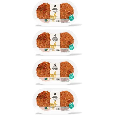 AH Scharrel kipburger jalapeno 2 stuks 4-pk