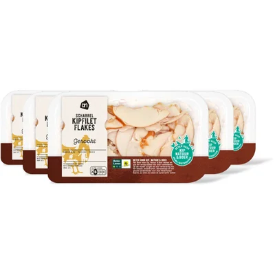 AH Scharrel gerookte kipfiletflakes 5-pack