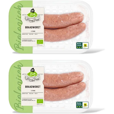 AH Biologisch Varkensbraadworst 2-pack