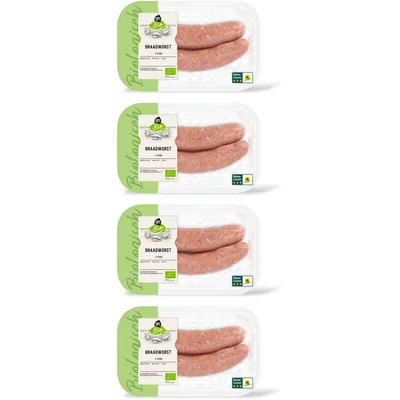 AH Biologisch Varkensbraadworst 4-pack