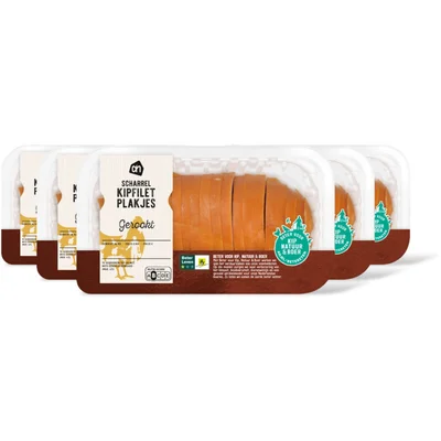 AH Scharrel kipfilet plakjes gerookt 5-pack