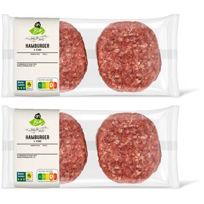 AH Biologisch Hamburger 4 stuks 2-pack