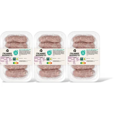 AH Italiaans gekruid braadworstje 3-pack