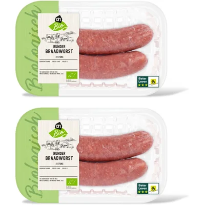 AH Biologisch Runderbraadworst 2-pack