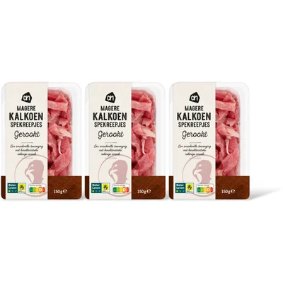 AH Magere spekreepjes kalkoen 3-pack