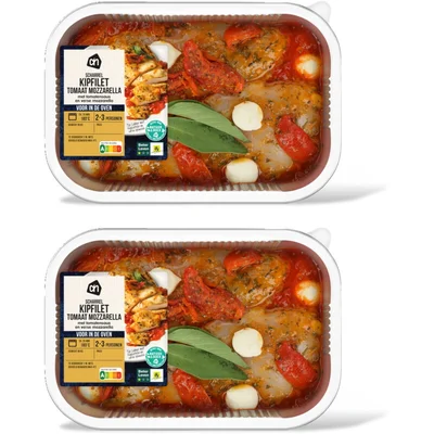 AH Ovenschotel kipfilet tmt mozzarella 2pk