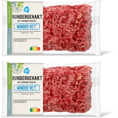 AH Rundergehakt minder vet 2-pack