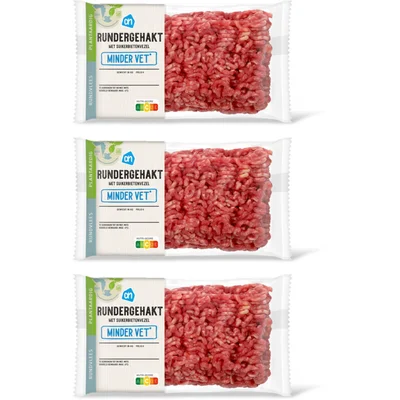 AH Rundergehakt minder vet 3-pack