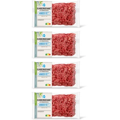 AH Rundergehakt minder vet 4-pack