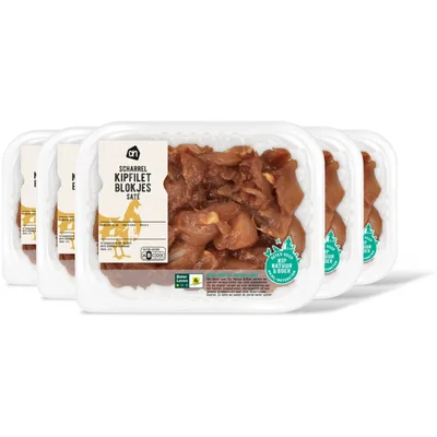 AH Scharrel kipfiletblokjes satÃ© 5-pack