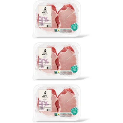 AH Varkensribeye naturel 3-pack