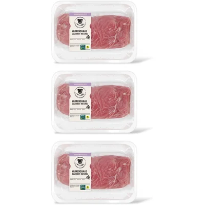 AH Varkenshaas culinair naturel 3-pack