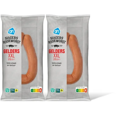 AH Gelderse slagersrookworst XXL 2-pack