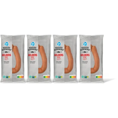 AH Gelderse slagersrookworst XXL 4-pack