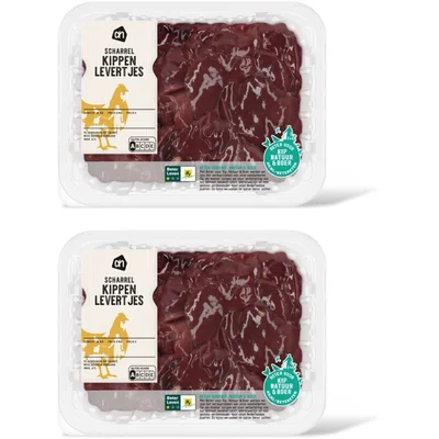 AH Scharrel kippenlevertjes 2-pack