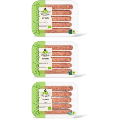 AH Biologisch Varkenschipolata 3-pack