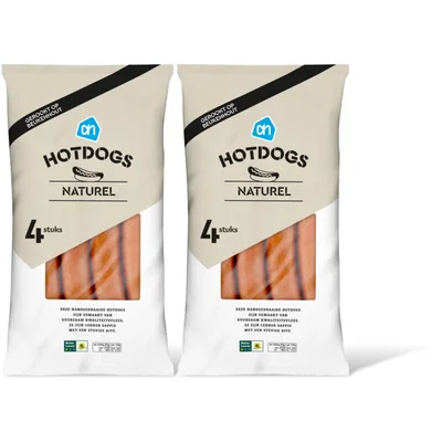 AH Hotdogs naturel 2-pack