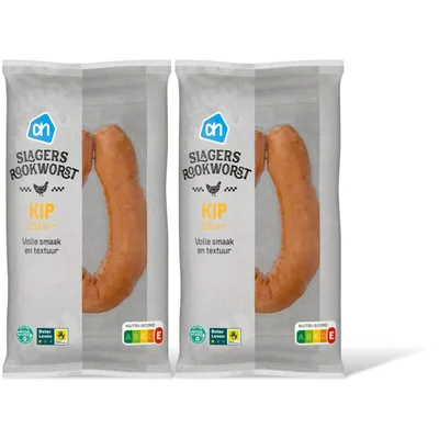 AH Slagersrookworst kip 2-pack