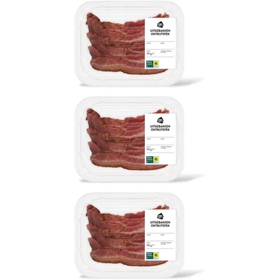 AH Uitgebakken ontbijtspek 3-pack