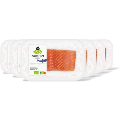 AH Biologisch Zalmfilet op huid 6-pack