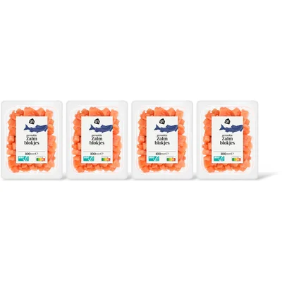 AH Gerookte zalmblokjes 4-pack