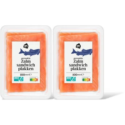 AH Sandwich zalmplakken 2-pack