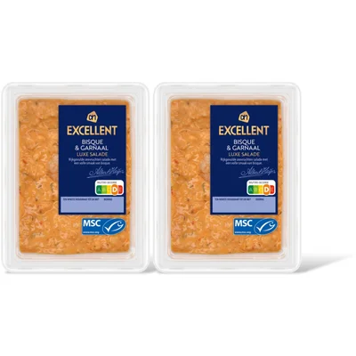 AH Excellent Bisque & garnaal luxe salade 2-pack