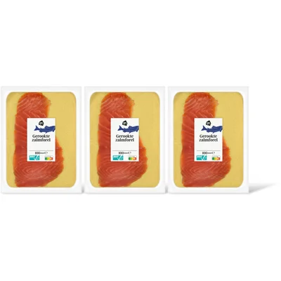 AH Gerookte zalmforel 3-pack