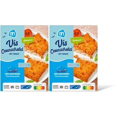 AH Vis ovenschotel met tomaat 2-pack