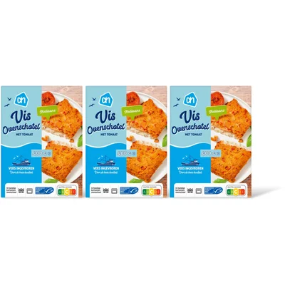 AH Vis ovenschotel met tomaat 3-pack