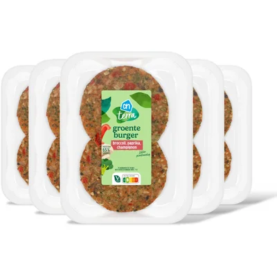 AH Terra Groenteburger broccoli paprika 5-pack