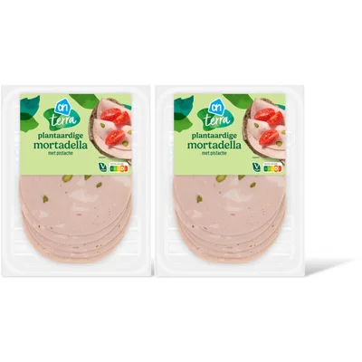 AH Terra Plantaardige mortadella met pistache 2pk