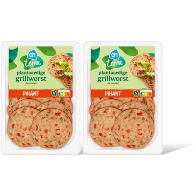 AH Terra Plantaardige grillworst pikant 2-pack
