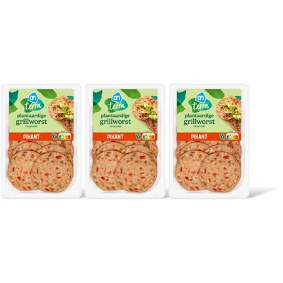 AH Terra Plantaardige grillworst pikant 3-pack