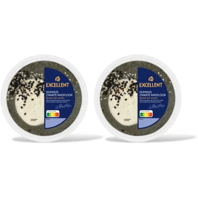 AH Excellent Hummus zwarte knoflook 2-pack
