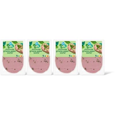 AH Terra Plantaardige groene peper worst 4-pack