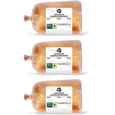 AH Saksische smeerleverworst 3-pack