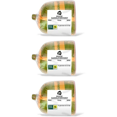 AH Keulse smeerleverworst 3-pack
