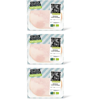Streeckgenoten Biologische slagers achterham 3-pack