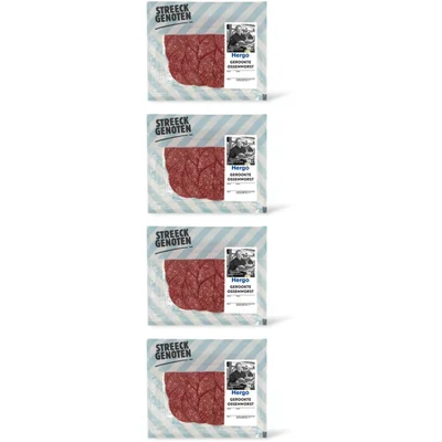 Streeckgenoten Nostalgische gerookte ossenworst 4-pack