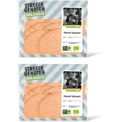 Streeckgenoten Biologisch pikant gehakt 2-pack