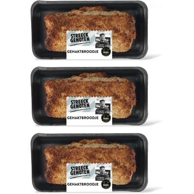 Streeckgenoten Gehaktbroodje 3-pack