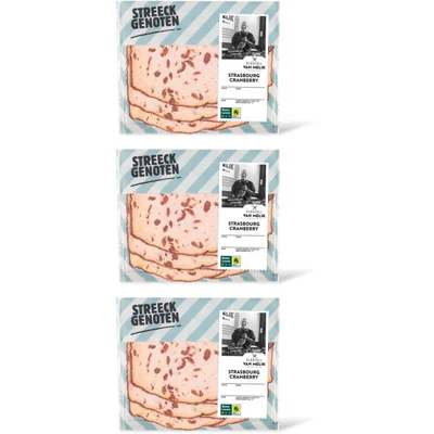 Streeckgenoten Strasbourg cranberry 3-pack