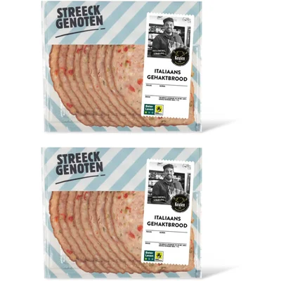 Streeckgenoten Italiaans gehaktbrood 2-pack