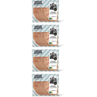 Streeckgenoten Italiaans gehaktbrood 4-pack