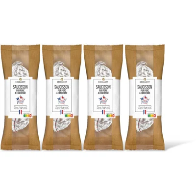 AH Excellent Saucisson sec a l'ancienne 4-pack